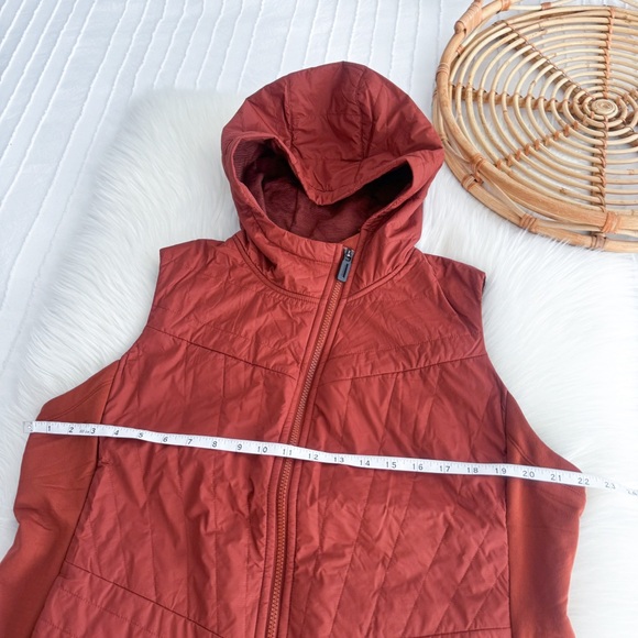 Smartwool Women's Smartloft Vest Hooded Zip Up Pecan Brown Red XL - Picture 11 of 12